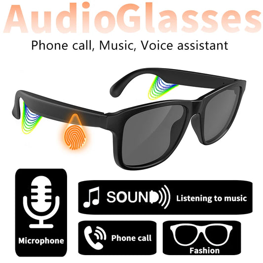 Smart Audio Glasses – Bluetooth Sunglasses with Voice Call &amp; Music