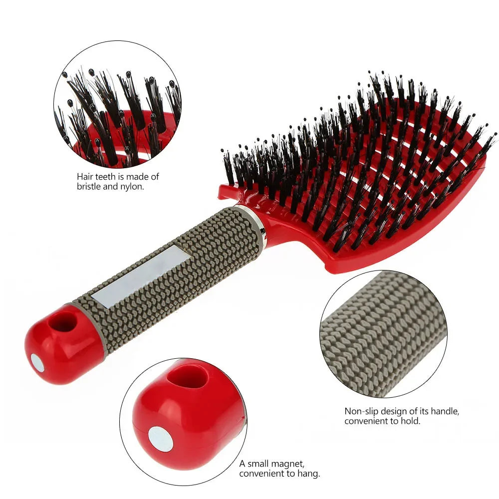 Professional Hairbrush with Scalp Massage – Detangles & Cares For Any Hair Type
