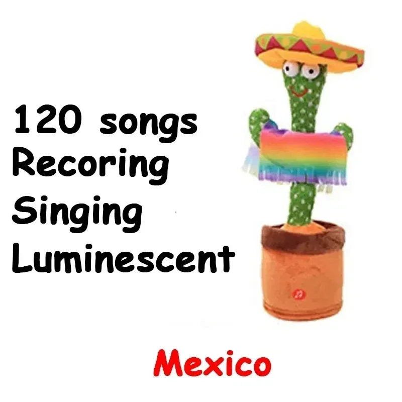 Dancing &amp; Talking Cactus Plush Toy – Interactive Electronic Toy with 120 Songs | Fun &amp; Educational Gift for Kids
