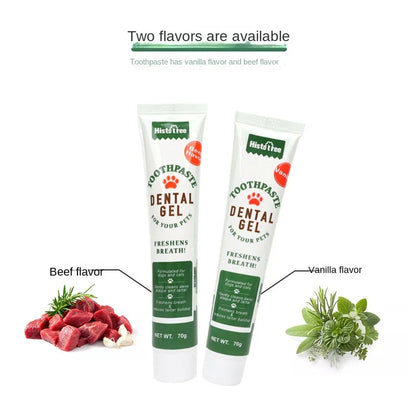 Pet Toothpaste for Dog &amp; Cat – Beef &amp; Vanilla Flavor | Oral Care 60g