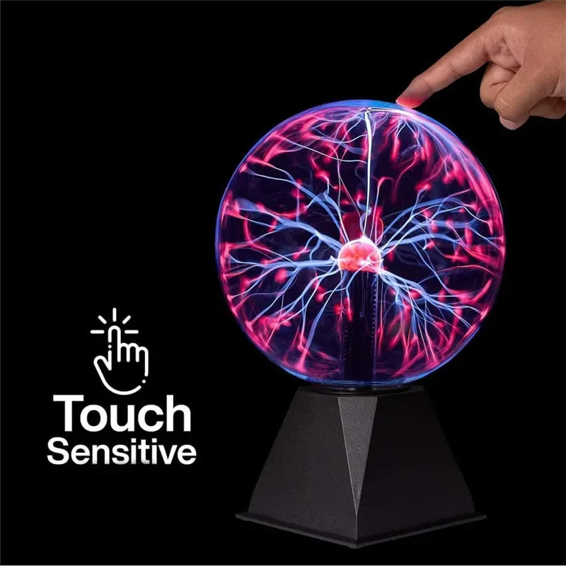 Magic Plasma Ball Lamp – Touch LED Night Lamp | Mood Lighting & Play Light for Children's Room, Party & Decoration