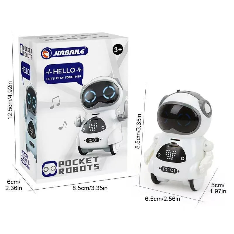 Smart Voice Control Mini Robot for Kids – Pocket-Sized AI Educational Toy