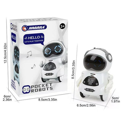 Smart Voice Control Mini Robot for Kids – Pocket-Sized AI Educational Toy