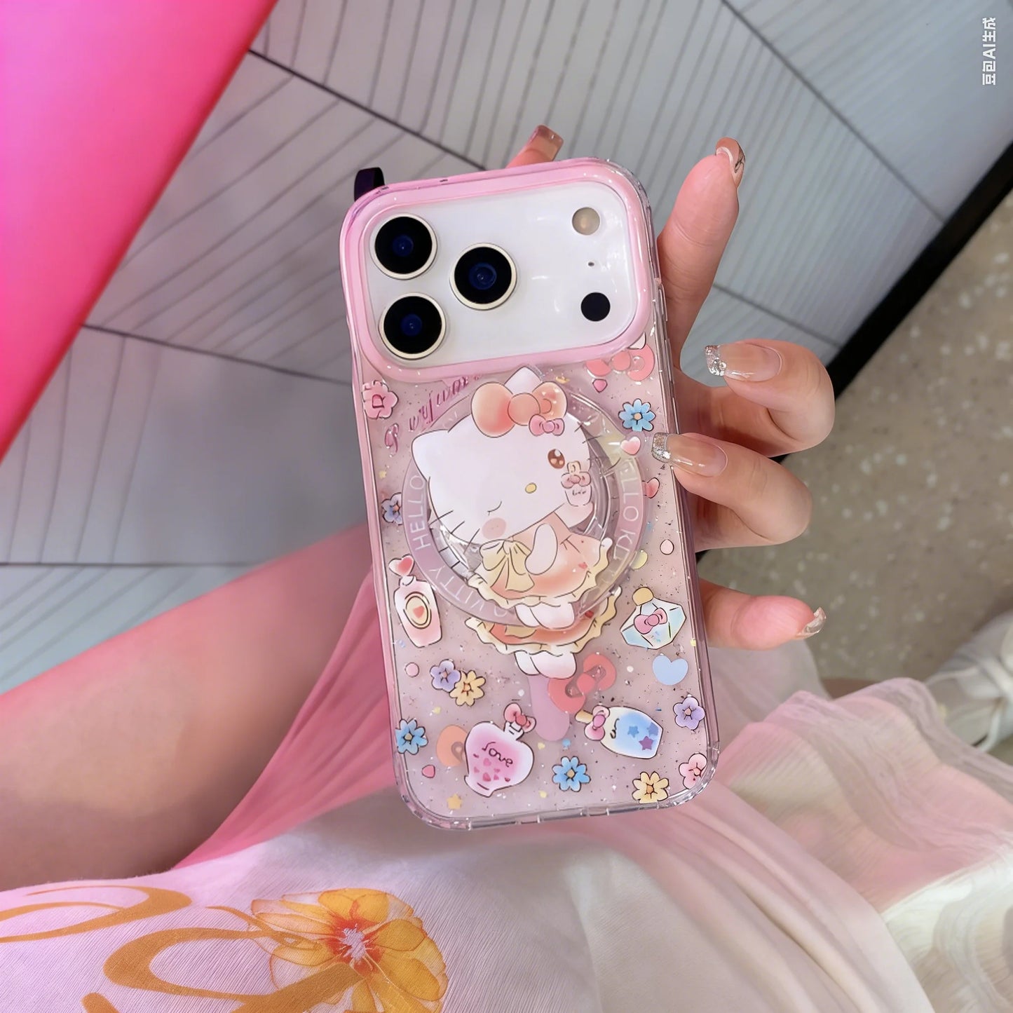 Cute Hello Kitty Phone Case – Anti-Drop Cover for iPhone 17, 16, 15, 14, 13 Pro Max