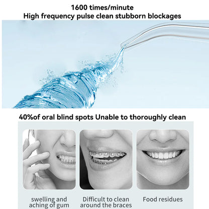 Wireless Electric Water Flosser – Deep Cleaning &amp; Healthy Gums (IP65)