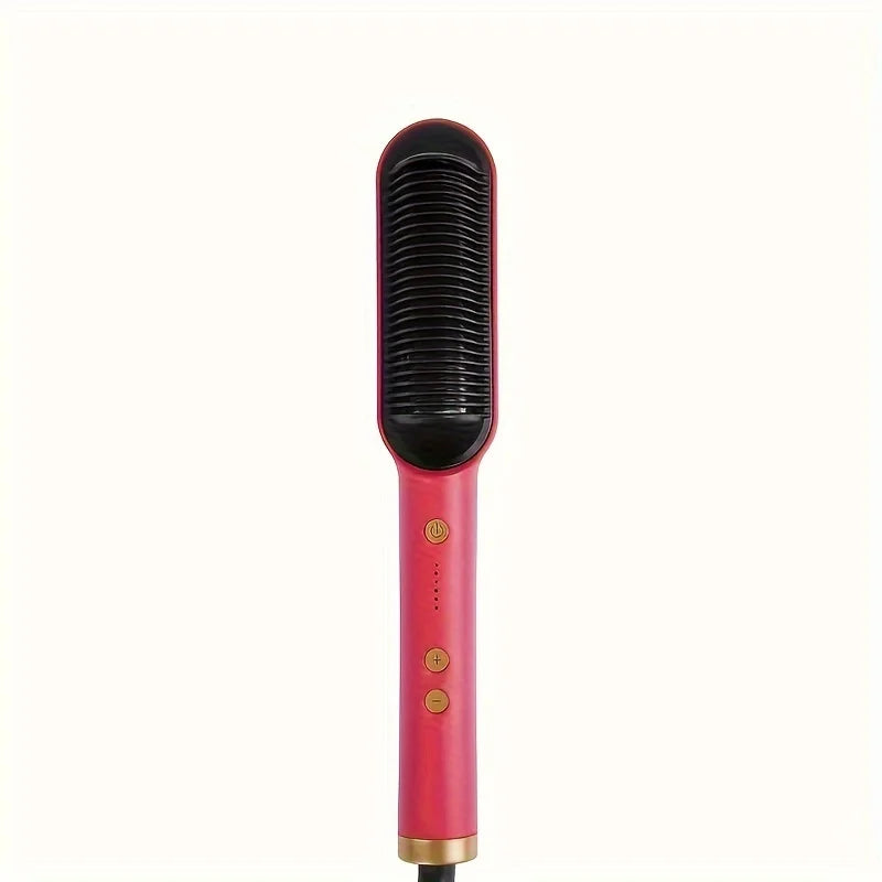 2-in-1 Style Comb & Curling Iron – Shiny Hair in One Movement