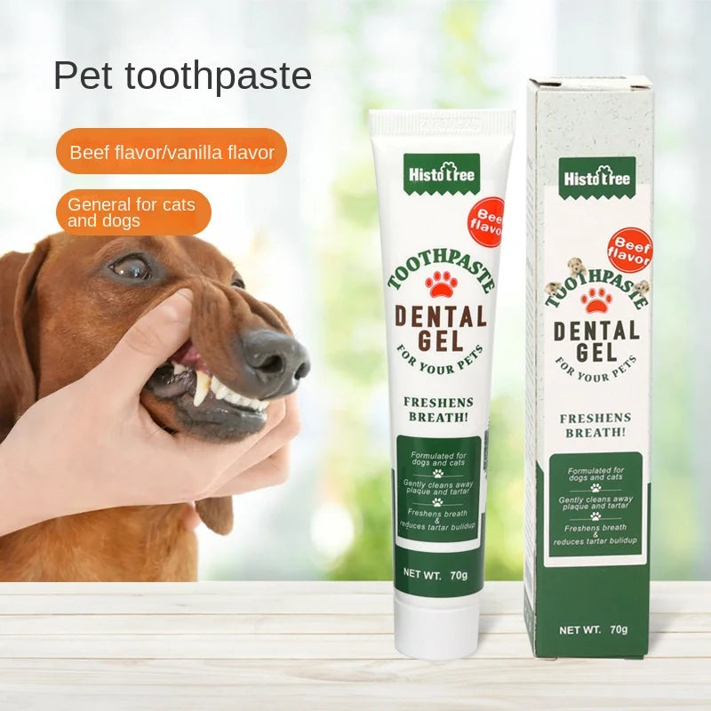 Pet Toothpaste for Dog & Cat – Beef & Vanilla Flavor | Oral Care 60g