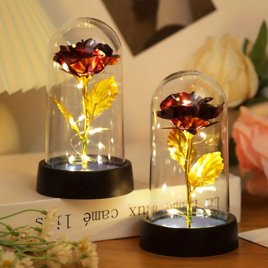 Colorful LED Rose Night Light – Romantic Gift for Valentine's Day
