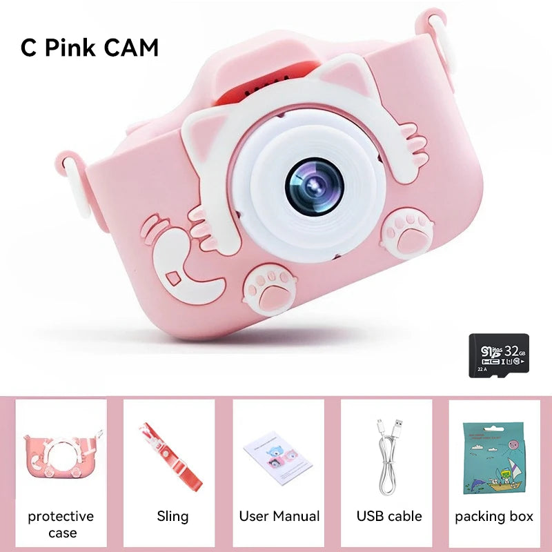 Kids Digital Camera 1080P HD – 2.0 Inch Children’s Camera with Silicone Case | Photo, Video & Games – Perfect Christmas & Birthday Gift