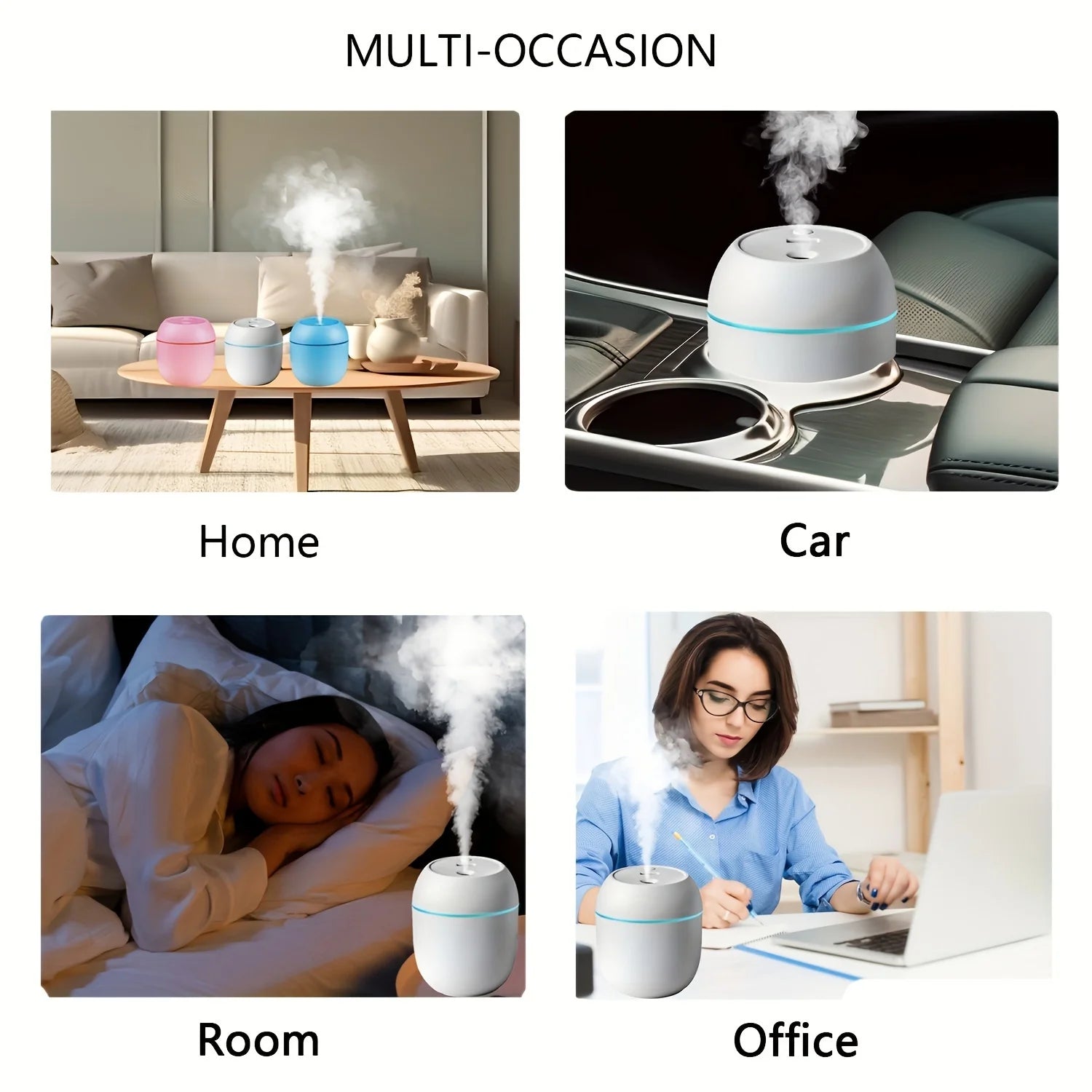Portable Mini Water Drop Humidifier – USB Desktop Mist Maker for Indoor Use