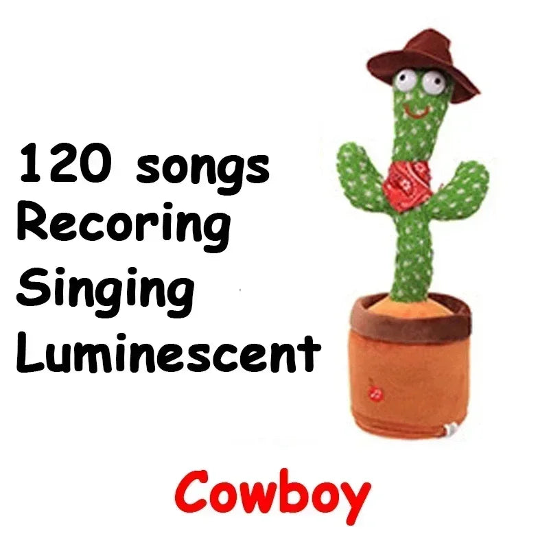 Dancing &amp; Talking Cactus Plush Toy – Interactive Electronic Toy with 120 Songs | Fun &amp; Educational Gift for Kids