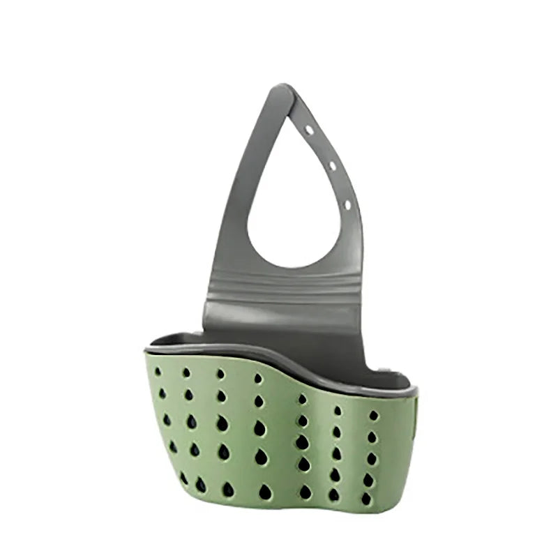 Adjustable Hanging Sink Caddy – Drain Basket for Soap & Sponge Storage