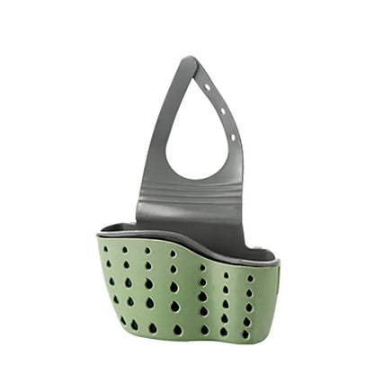 Adjustable Hanging Sink Caddy – Drain Basket for Soap &amp; Sponge Storage