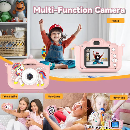 Kids Digital Camera 1080P HD – 2.0 Inch Children's Camera with Silicone Case | Photo, Video &amp; Games – Perfect Christmas &amp; Birthday Gift