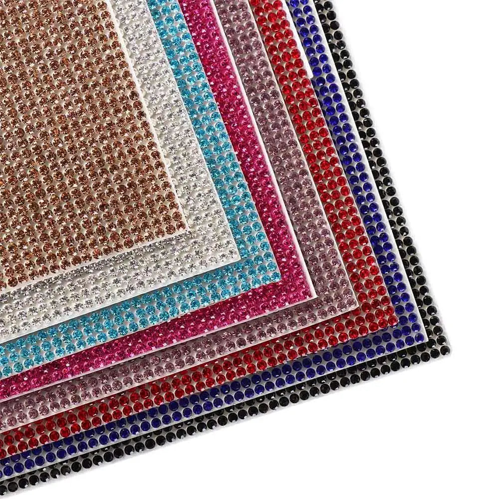 Multicolor Crystal Rhinestone Sticker Sheet – Bling Glitter Self-Adhesive Decoration