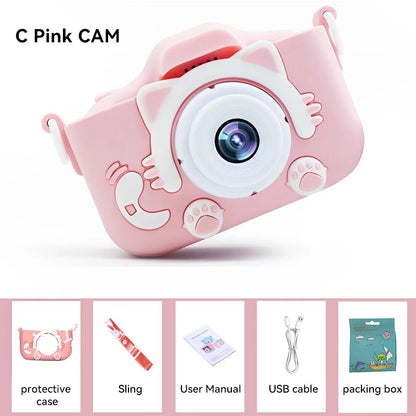 Kids Digital Camera 1080P HD – 2.0 Inch Children's Camera with Silicone Case | Photo, Video &amp; Games – Perfect Christmas &amp; Birthday Gift