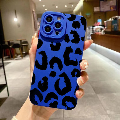 Leopard Camera Lens Protector Phone Case – Stylish Cover for iPhone 17, 16, 15, 14, 13