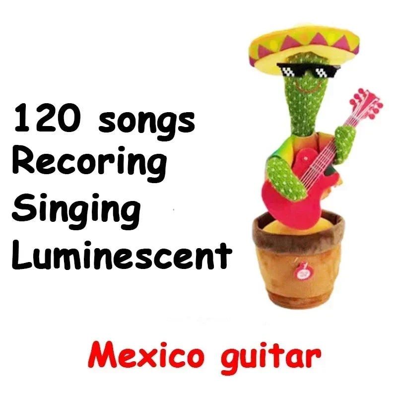 Dancing & Talking Cactus Plush Toy – Interactive Electronic Toy with 120 Songs | Fun & Educational Gift for Kids