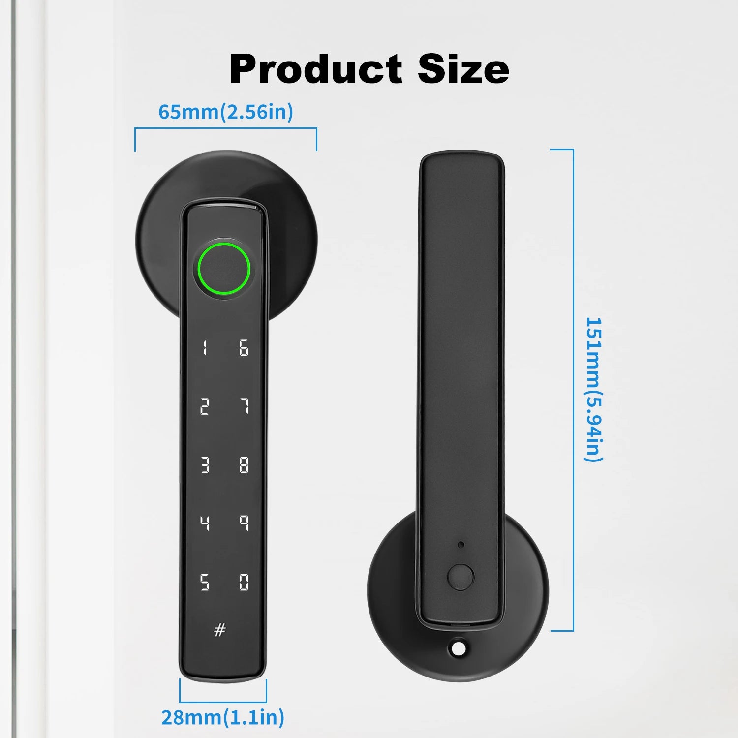 Tuya Smart Door Lock with Fingerprint - App Remote Control Electronic Lock with Alexa Integration