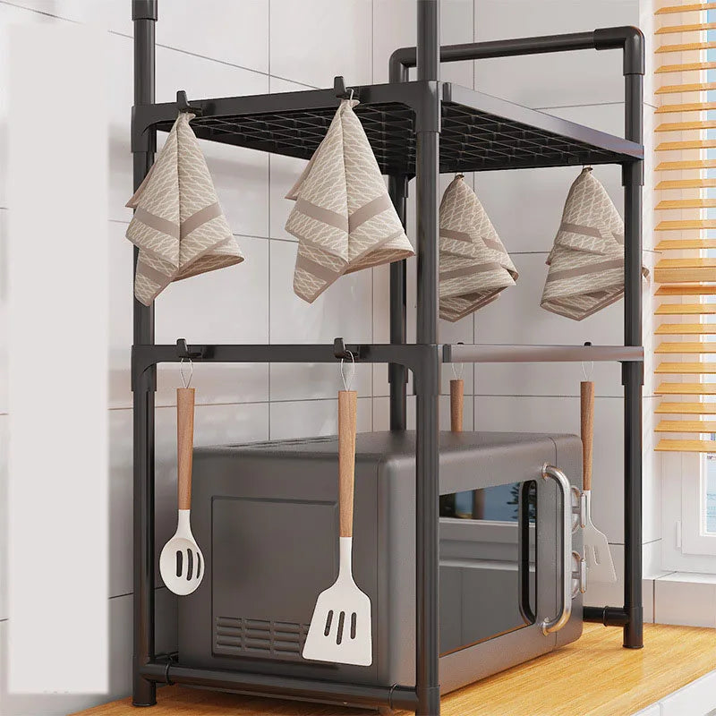 Multi-Layer Kitchen Storage Rack – Microwave Shelf & Countertop Organizer
