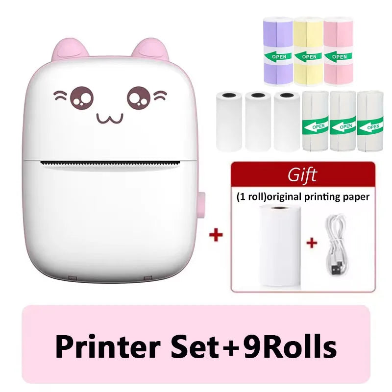 Portable Thermal Mini Printer – Bluetooth Pocket Printer for iOS & Android | Wireless Photo, Label & QR Code Printing