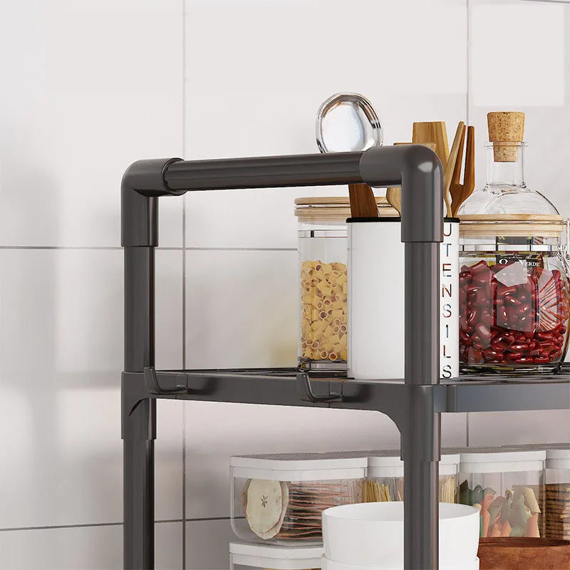 Multi-Layer Kitchen Storage Rack – Microwave Shelf & Countertop Organizer