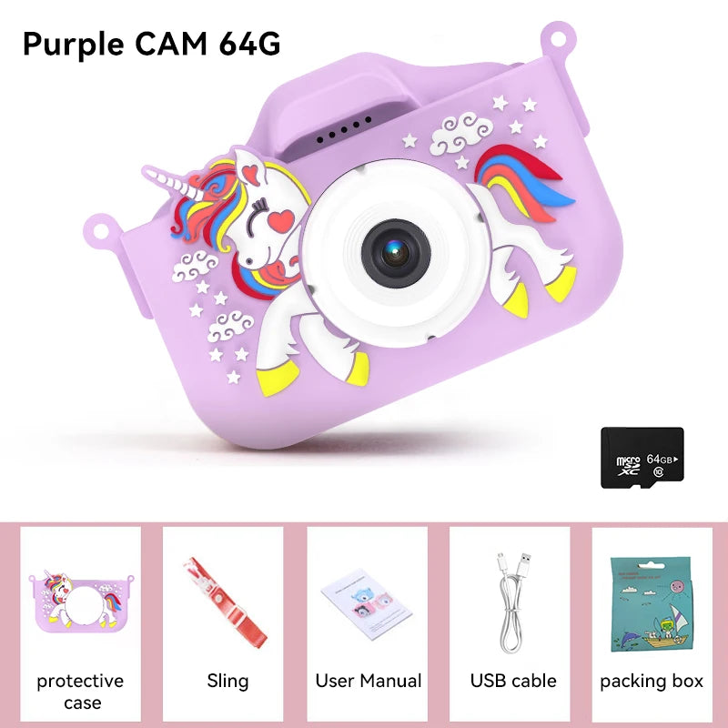Kids Digital Camera 1080P HD – 2.0 Inch Children’s Camera with Silicone Case | Photo, Video & Games – Perfect Christmas & Birthday Gift