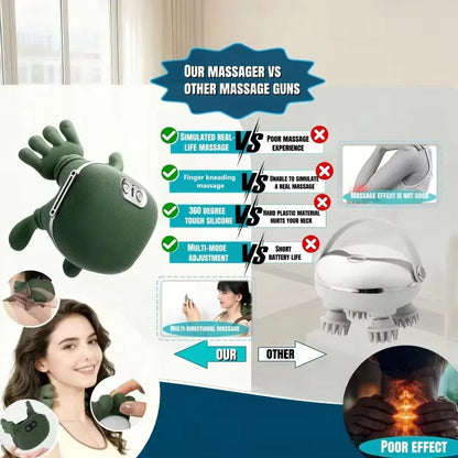Intelligent Neck and Shoulder Massager – Automatic Kneading Massage with USB Power Supply for Relaxation &amp; Comfort
