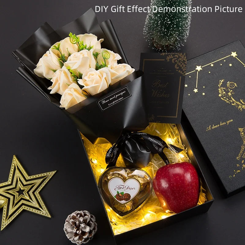 Rose Soap Flower Bouquet (3/6/9 Heads) – Valentine's Day Gift & Decor