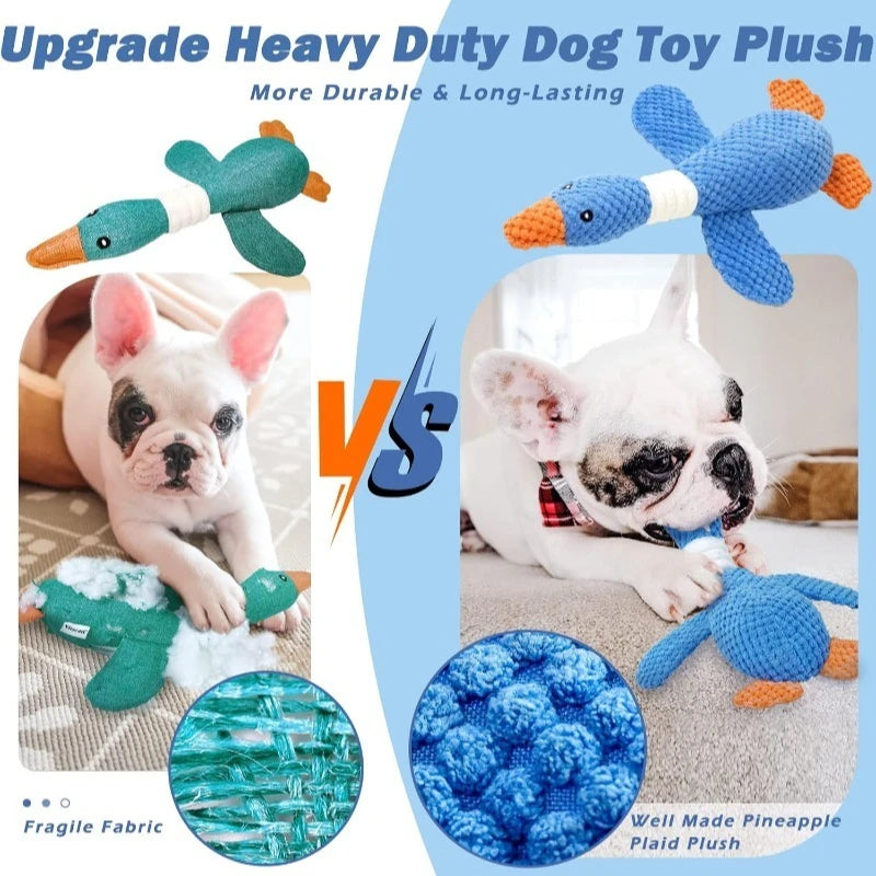 Durable Plush Chew Toy for Cats &amp; Dogs – Interactive Squeaky Toy for Aggressive Chewers