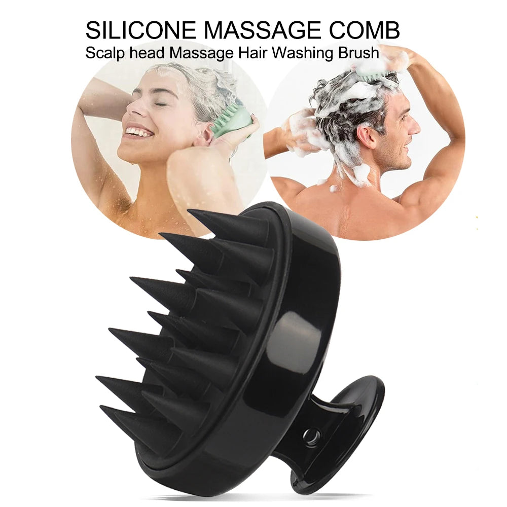 Silicone Scalp Massage Comb – Soft Shampoo Brush for Hair Growth | Shower Comb