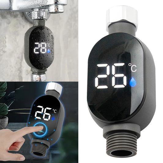 LED Digital Bath Thermometer 0-99°C – Intelligent Shower Water Temperature Gauge
