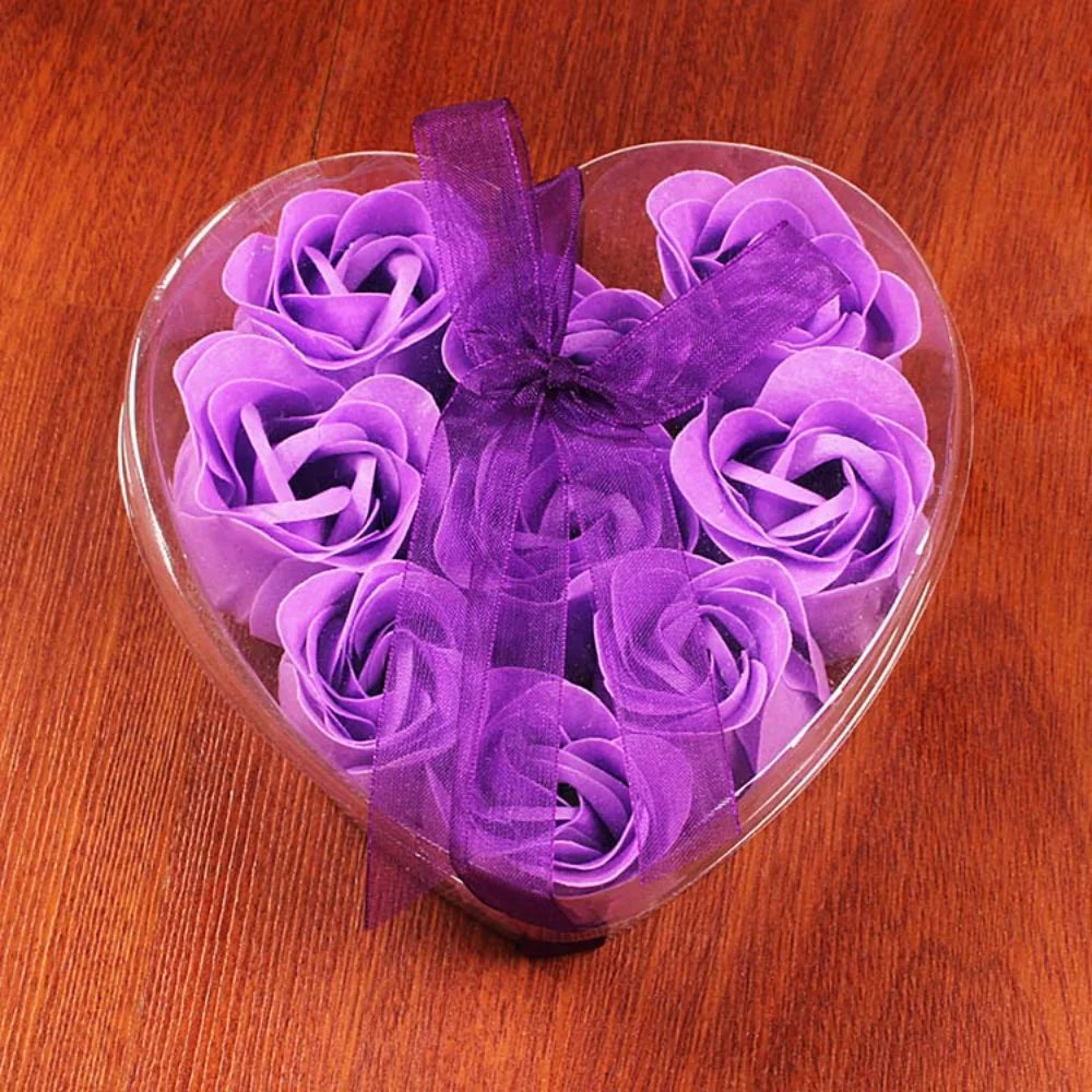 Rose Soap Flower Bouquet (3/6/9 Heads) – Valentine's Day Gift & Decor
