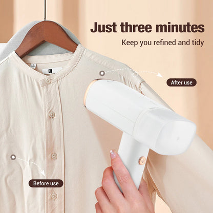 Foldable Mini Garment Steamer – Portable Handheld Steam Iron for Travel &amp; Home