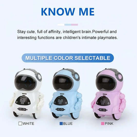 Smart Voice Control Mini Robot for Kids – Pocket-Sized AI Educational Toy