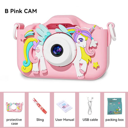 Kids Digital Camera 1080P HD – 2.0 Inch Children's Camera with Silicone Case | Photo, Video &amp; Games – Perfect Christmas &amp; Birthday Gift