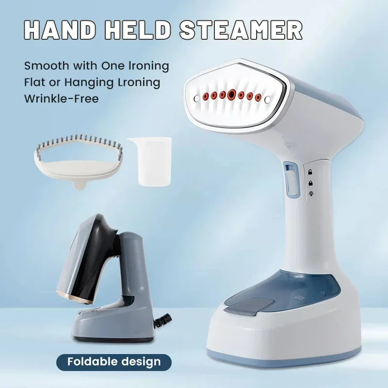 1500W Handheld Garment Steamer – Powerful Foldable Steam Iron for Fast Wrinkle Removal
