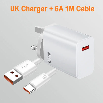 GaN Fast Charger – USB Quick Charge 3.0 with Type-C Cable for Xiaomi