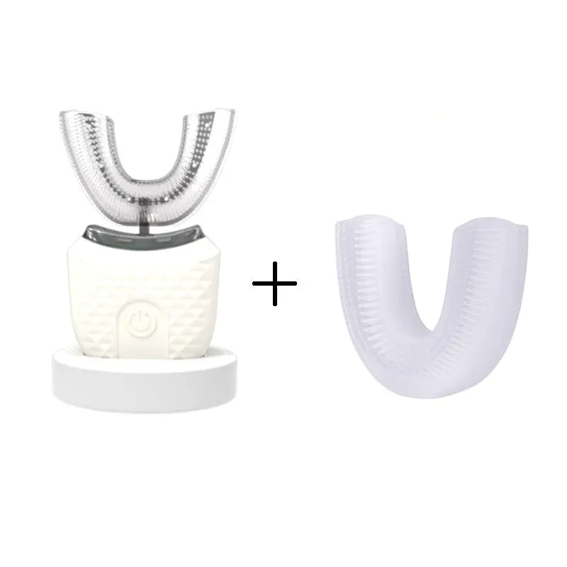 Electric Toothbrush for Adult Automatic USB Charge U-Shaped Toothbrush 360 Degrees Intelligent Rechargeable Toothbrush
