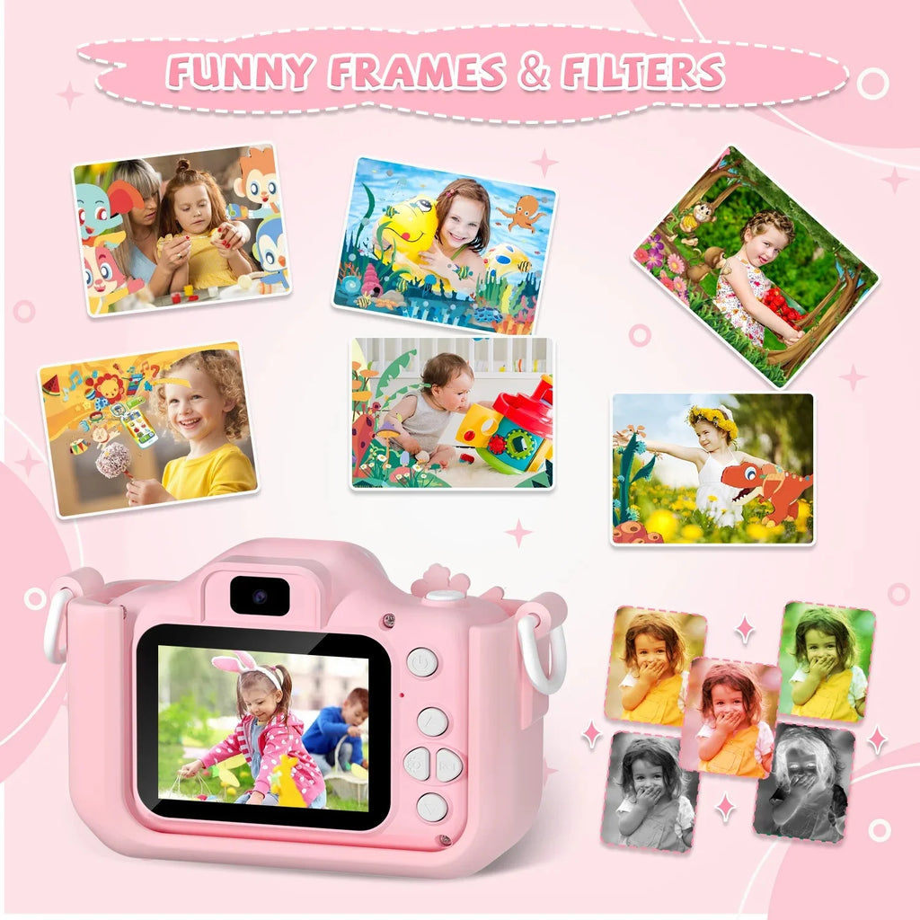 Kids Digital Camera 1080P HD – 2.0 Inch Children’s Camera with Silicone Case | Photo, Video & Games – Perfect Christmas & Birthday Gift