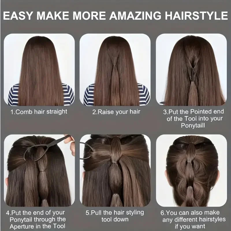 6-Piece Hair Brush Set – Professional Salon Set with Spray Bottle & Combs