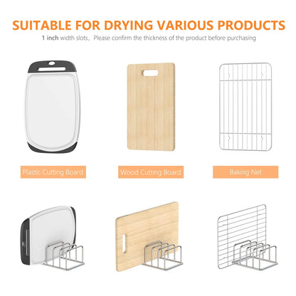 Kitchen Cabinet Organizer – Steel Cookware Holder with 5 Slots for Pans &amp; Baking Trays