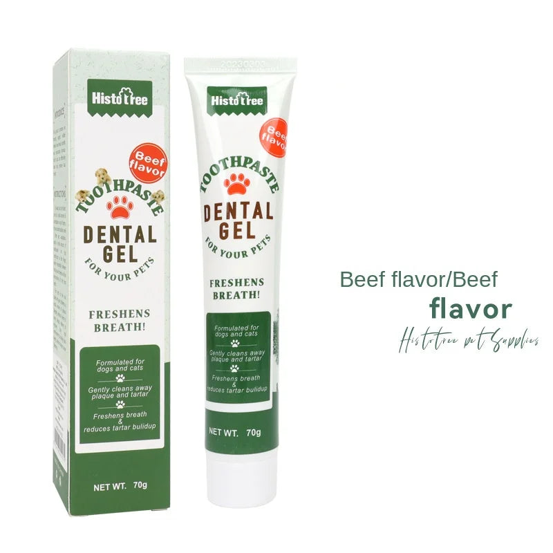 Pet Toothpaste for Dog &amp; Cat – Beef &amp; Vanilla Flavor | Oral Care 60g