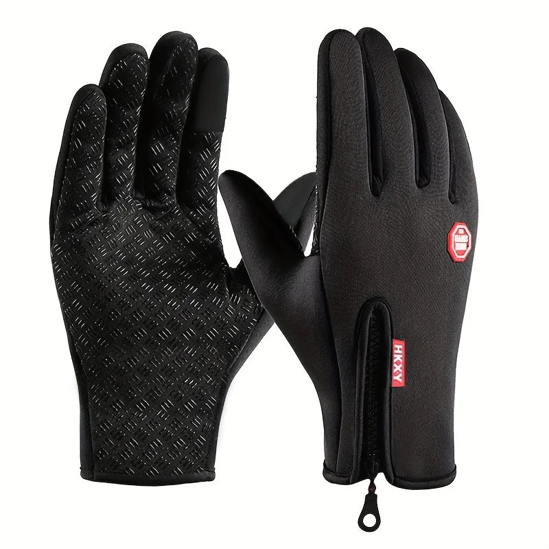 Winter Gloves with Touchscreen – Unisex Warm &amp; Windproof Gloves for Cycling, Driving &amp; Motorcycle