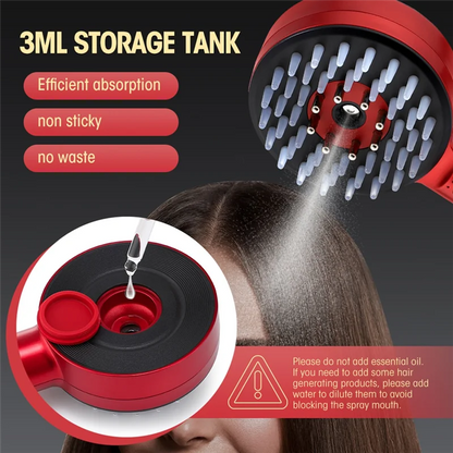 EMS Scalp Massage Comb with Red Blue Light