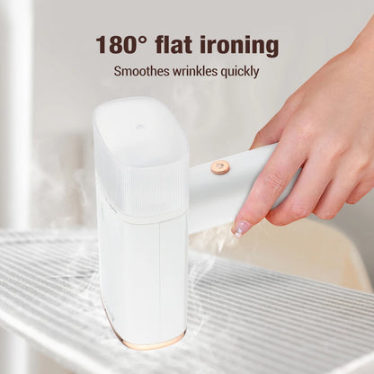 Foldable Mini Garment Steamer – Portable Handheld Steam Iron for Travel &amp; Home