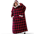 Hooded Wearable Blanket - Soft Flannel Loungewear