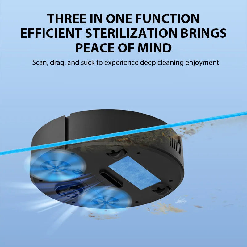 Smart Robot Vacuum Cleaner – 3-in-1 Wireless Vacuuming, Mopping & Humidifying