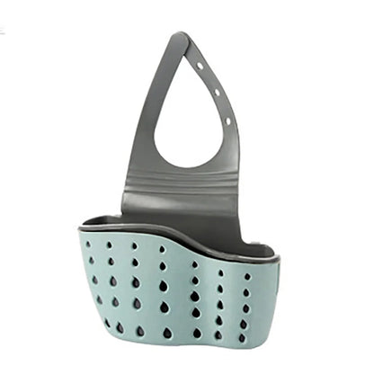 Adjustable Hanging Sink Caddy – Drain Basket for Soap &amp; Sponge Storage