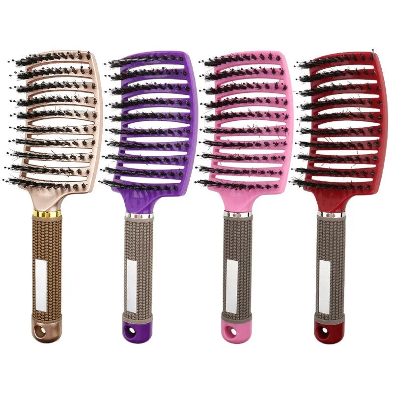 Professional Hairbrush with Scalp Massage – Detangles &amp; Cares For Any Hair Type